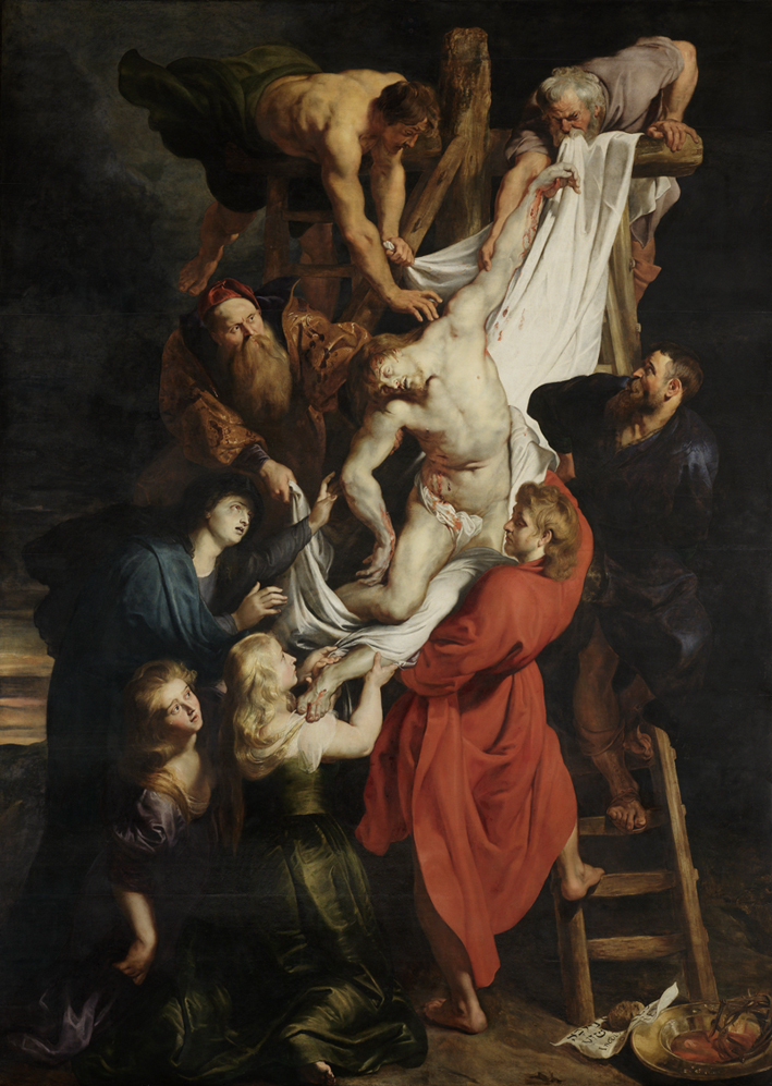  彼得·保罗·鲁本斯 Peter Paul Rubens——耶稣下十字架（组画中间部分）